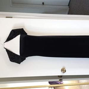 Black Velvet Long Formal Dress